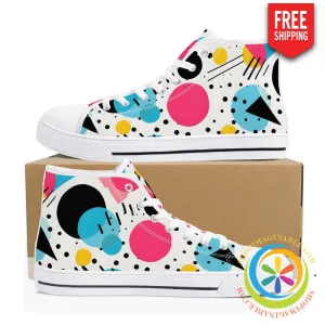 Pop Art Pop Ladies High Top Canvas Shoes