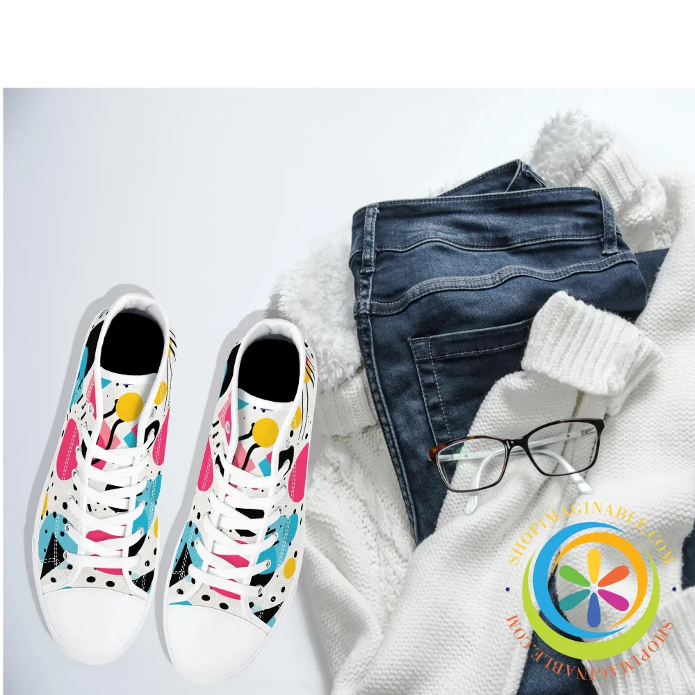 Pop Art Pop Ladies High Top Canvas Shoes