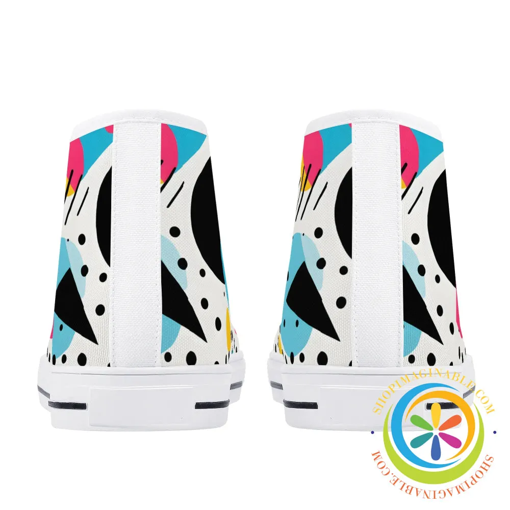 Pop Art Pop Ladies High Top Canvas Shoes