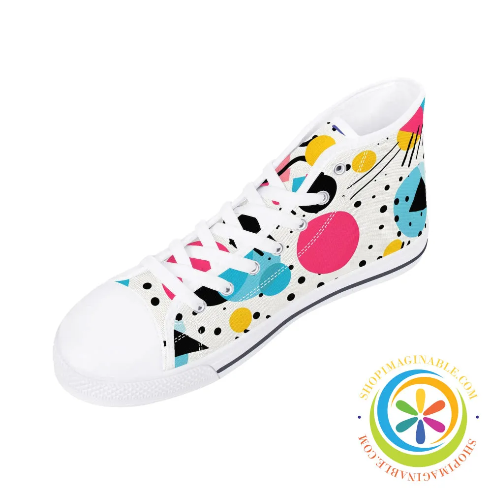 Pop Art Pop Ladies High Top Canvas Shoes