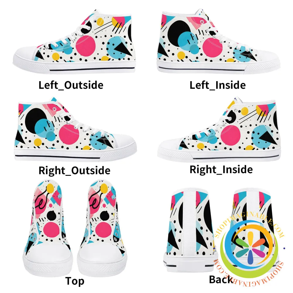 Pop Art Pop Ladies High Top Canvas Shoes