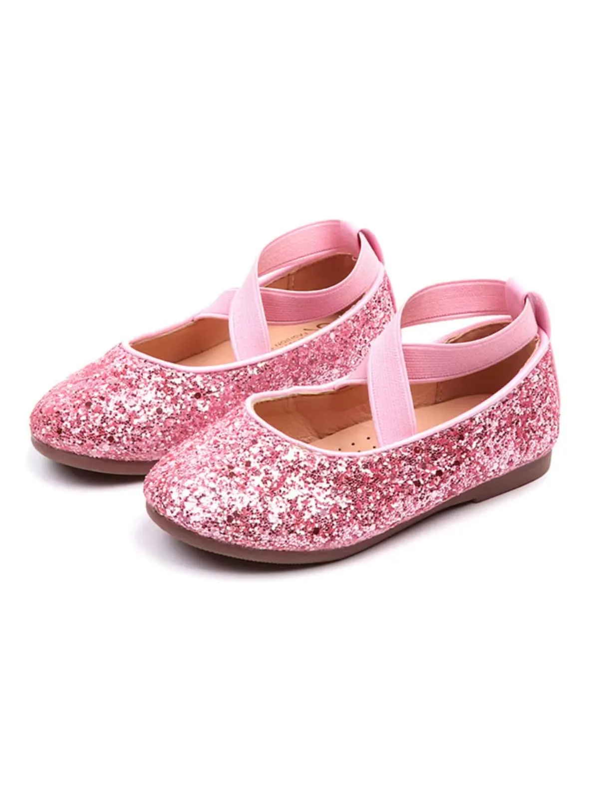 Princess Glitter Sparkling Mary Jane Flats  by Liv and Mia