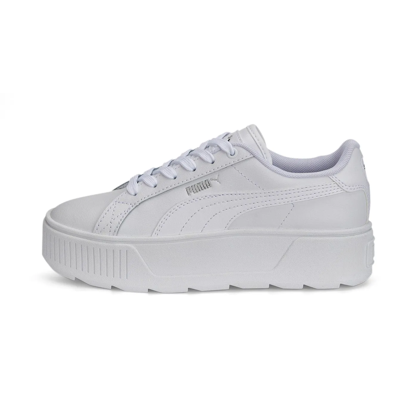 Puma scarpa sneakers da ragazza con zeppa Karmen 387374 01 bianco