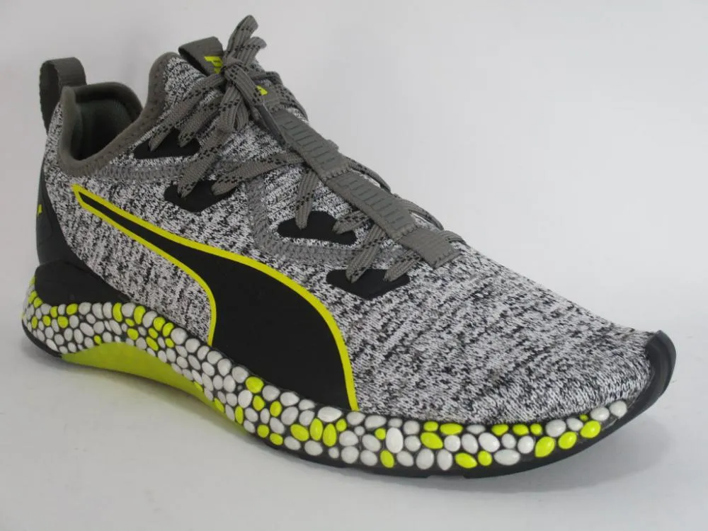 Puma scarpa sneakers da uomo Hybrid Runner 191111 11 nero bianco giallo