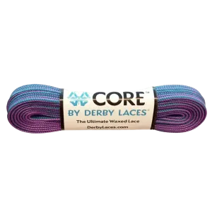 Purple and Teal Stripe CORE Laces