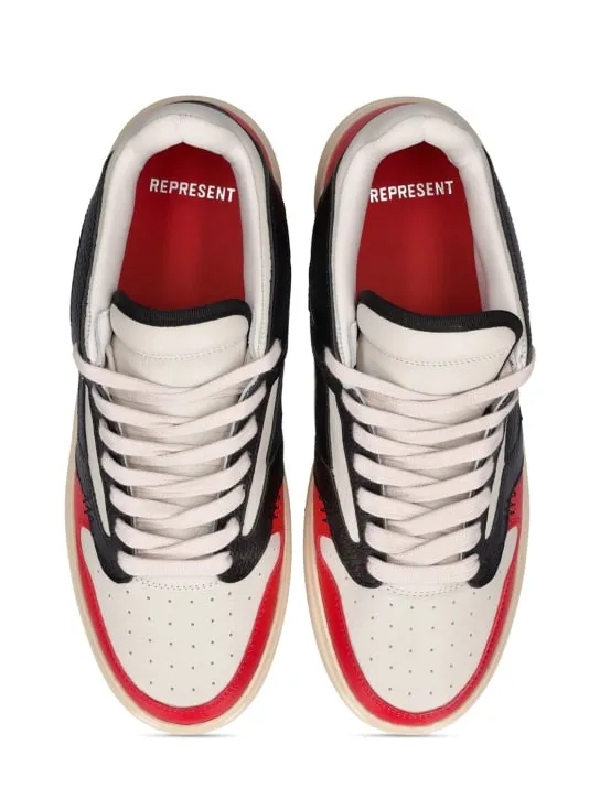 Represent   Reptor low leather sneakers 