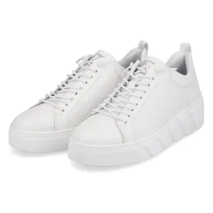 Rieker W0500 White Leather Sneakers (Women's)