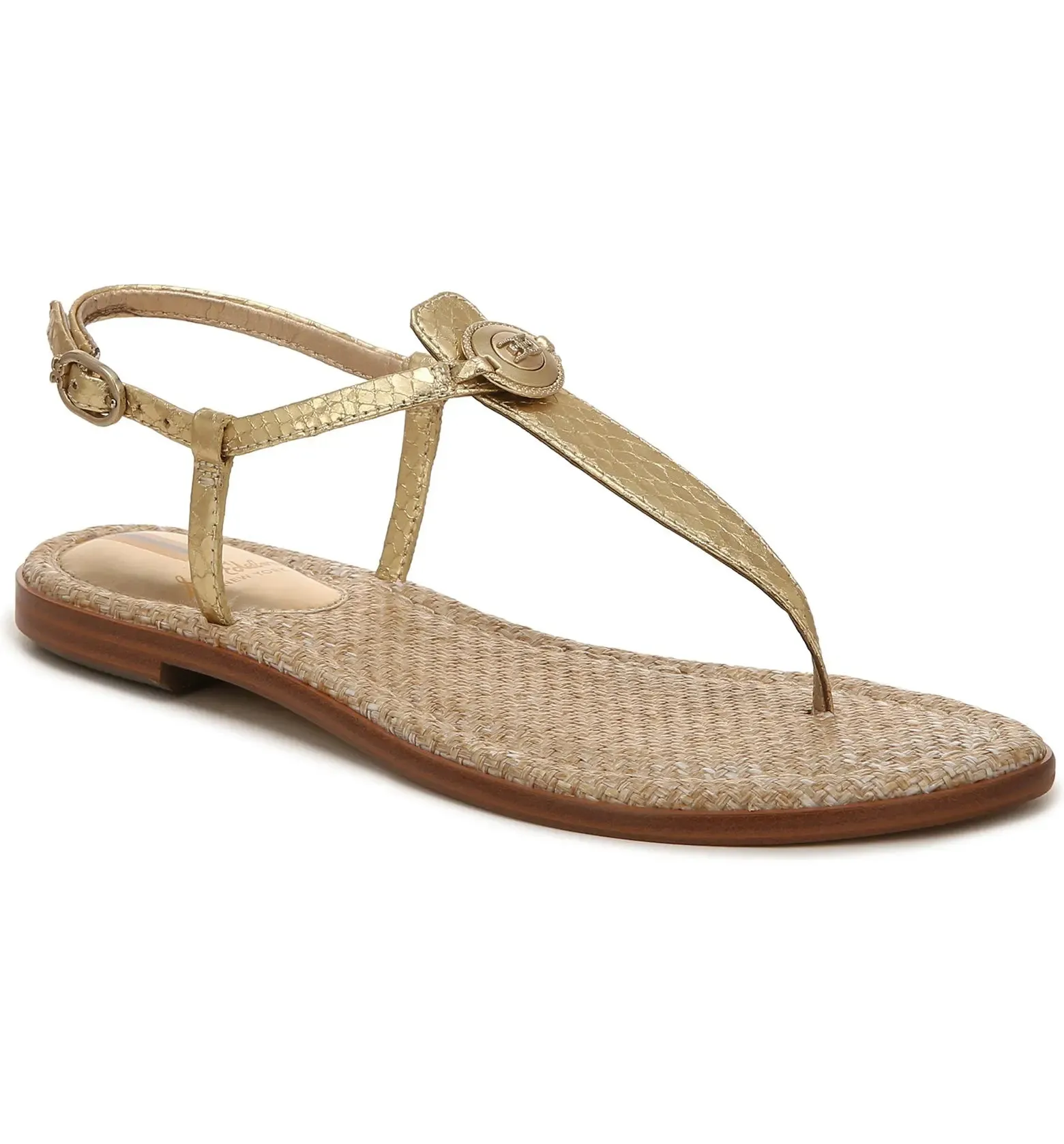 Sam Edelman GiGi Thong Sandal Signet Gold