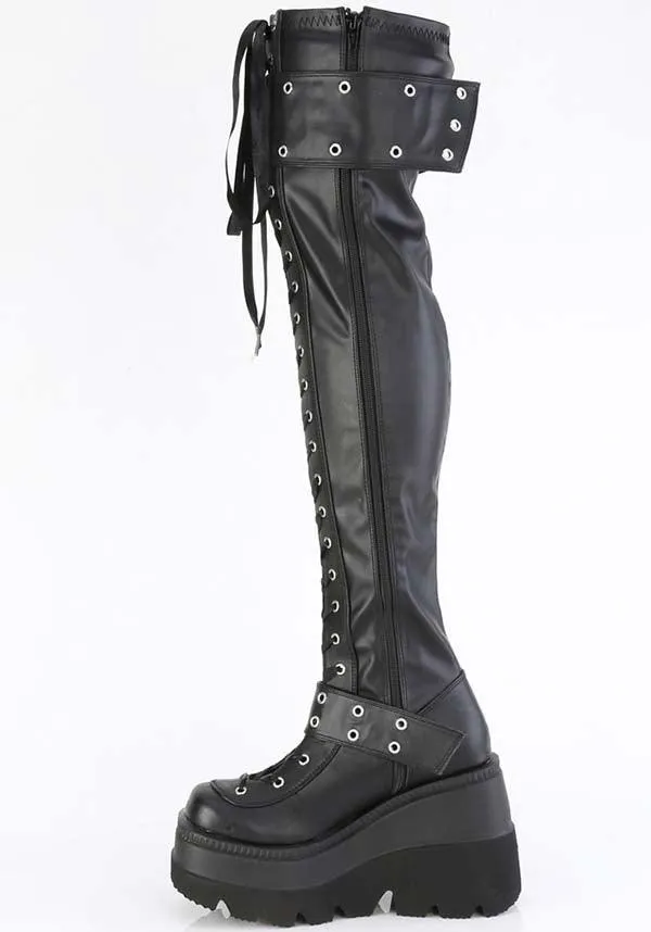 SHAKER-325 [Black] | PLATFORM BOOTS [PREORDER]