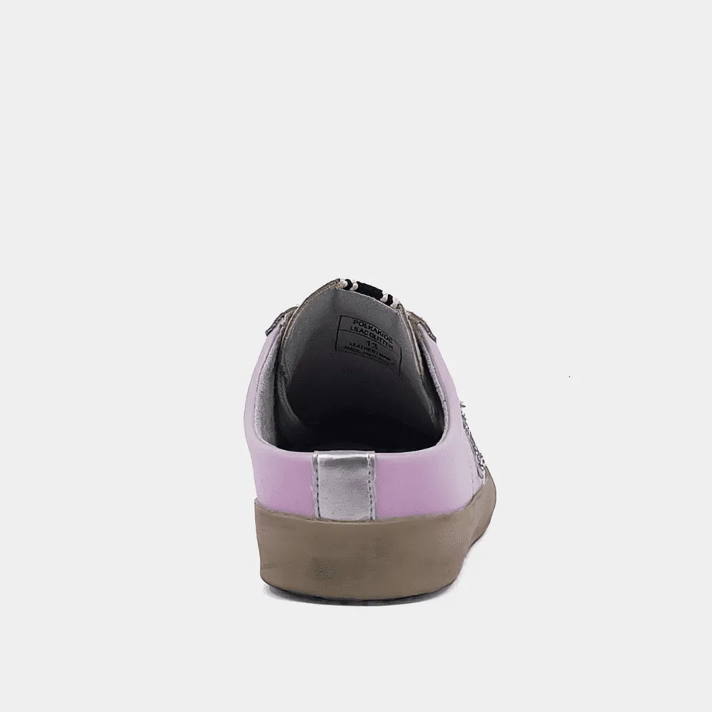 Shu Shop Polka Kids Lilac Glitter Slip On Sneaker