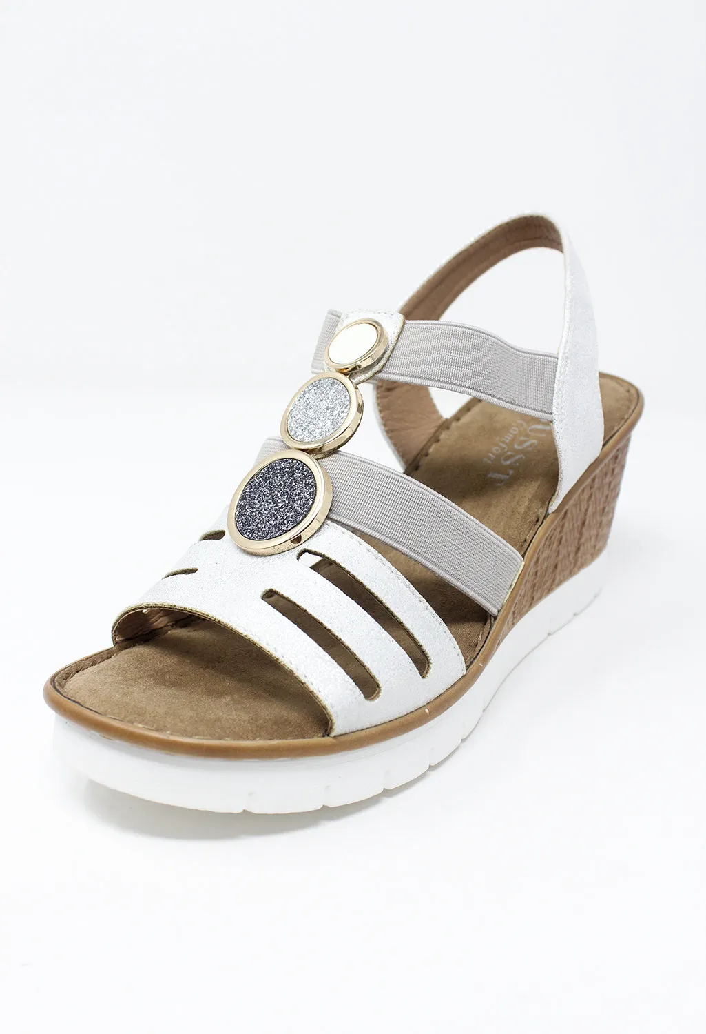 Silver Wedge Sandal-4