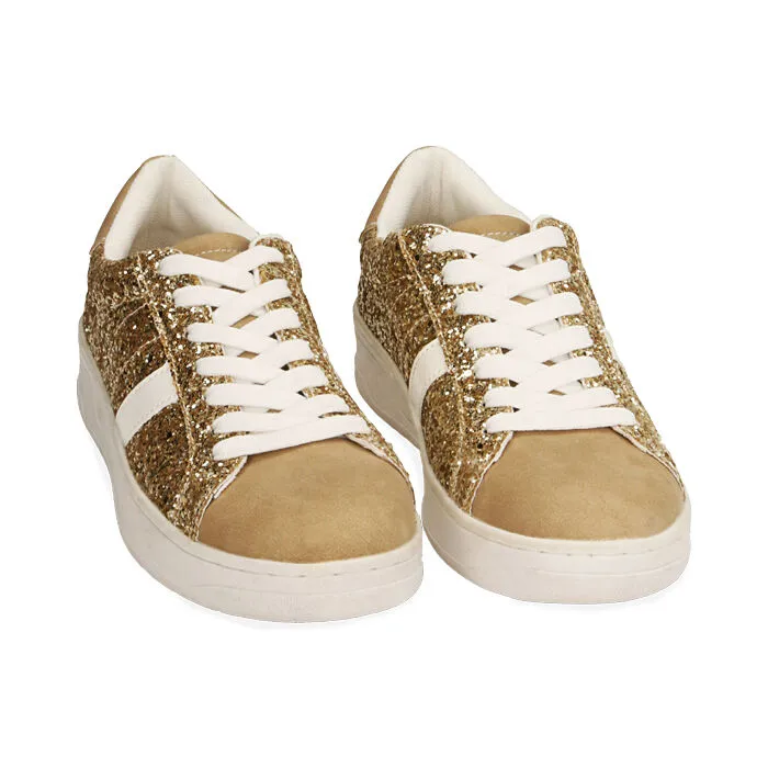 Sneakers oro glitter