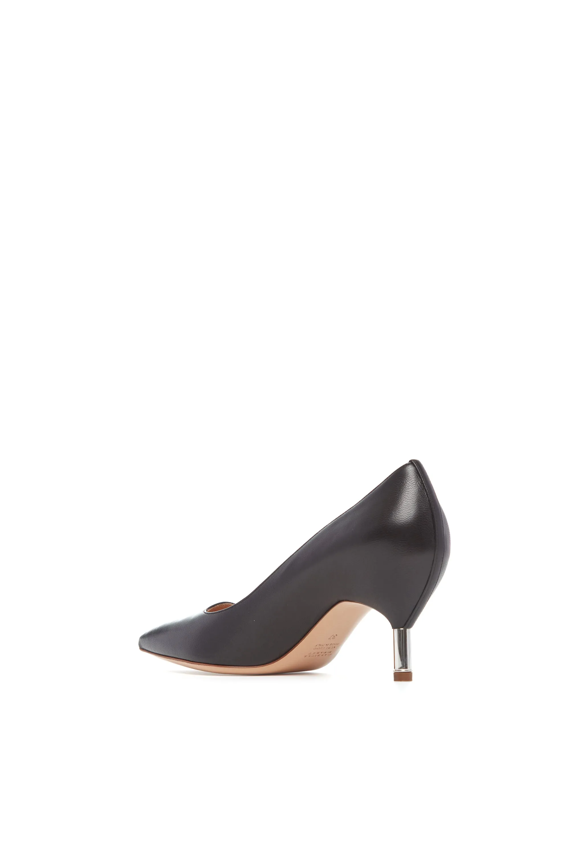 Sofia Pump in Black Leather