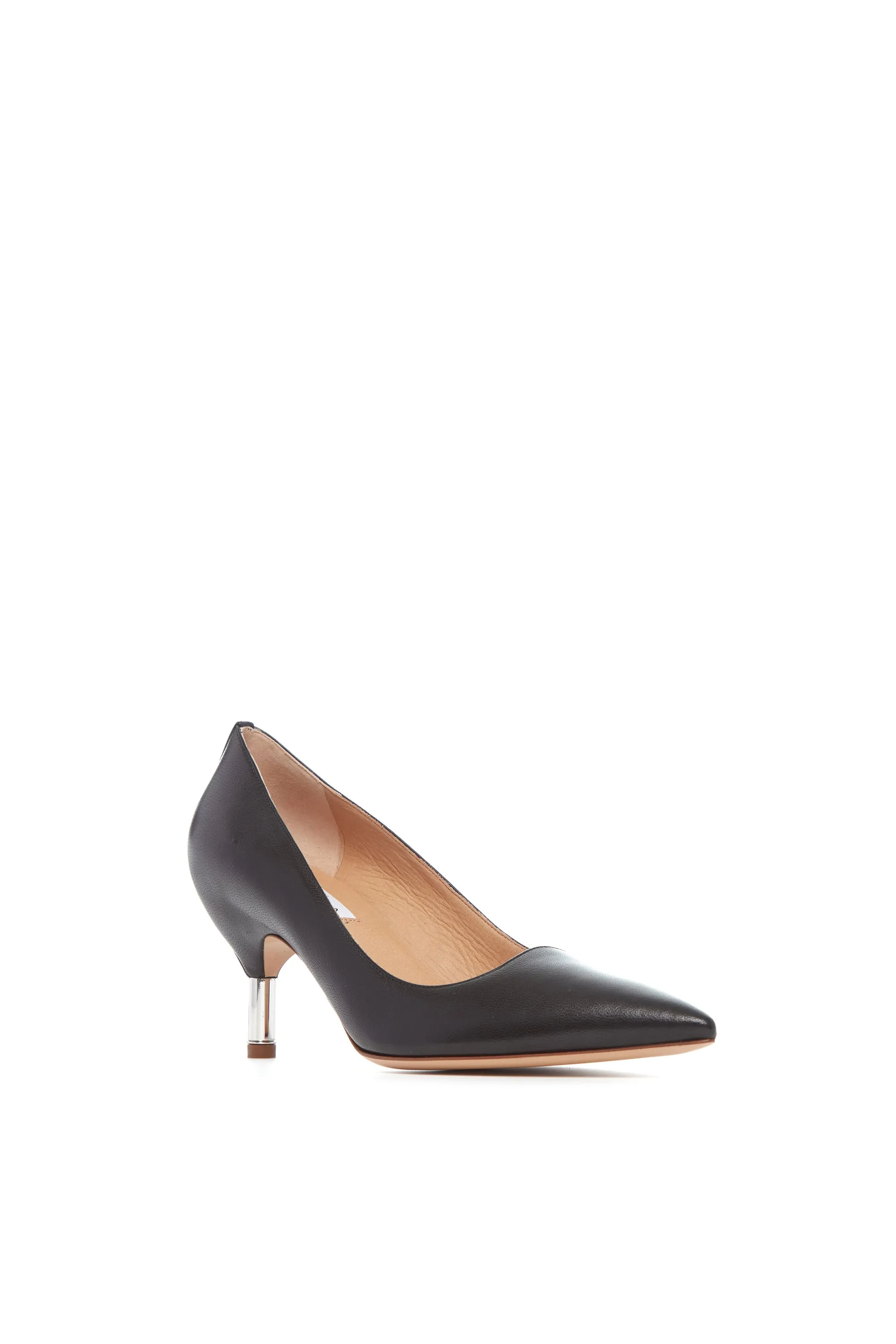 Sofia Pump in Black Leather