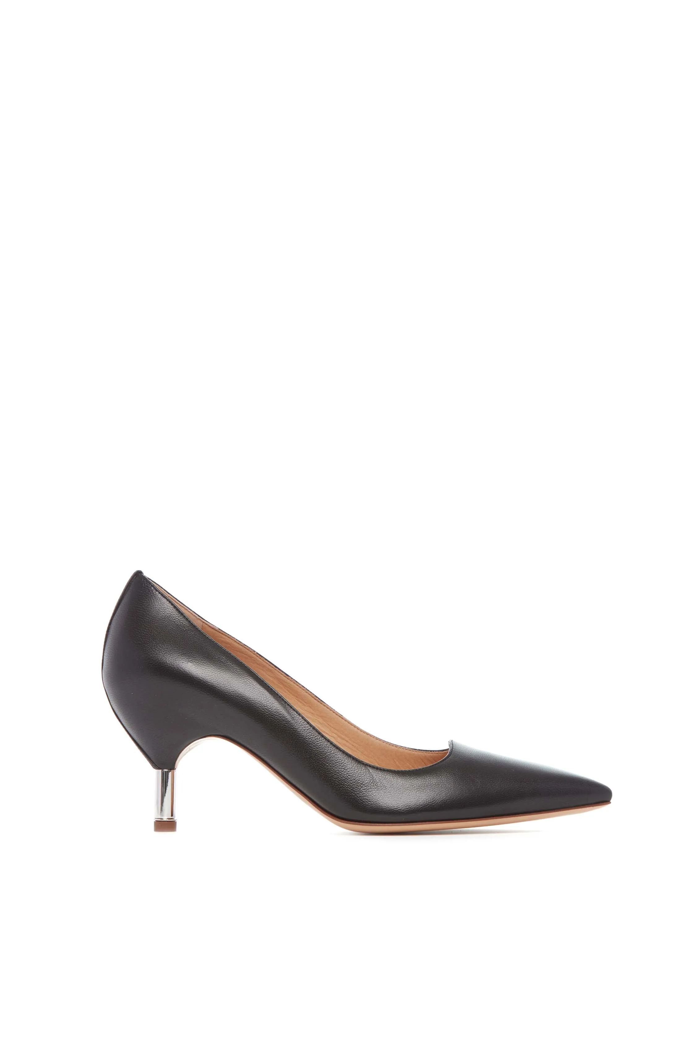 Sofia Pump in Black Leather