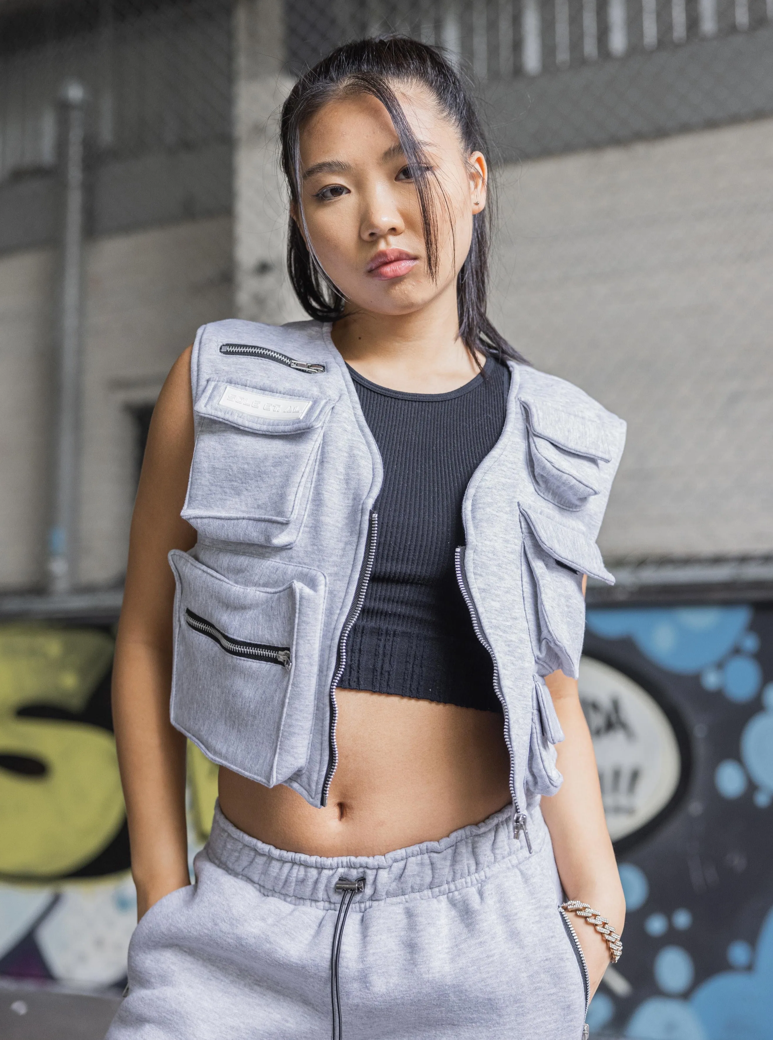 Sole et. Al Women's Warm-Up Vest : Grey