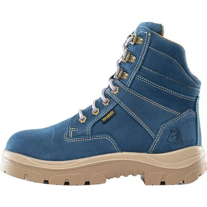 Steel Blue Women's Cross 6" Steel Toe WP Side Zip Work Boot -Blue- 812861