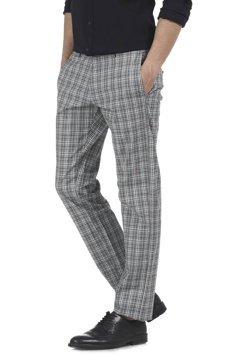 Tapered Fit Checks Trouser