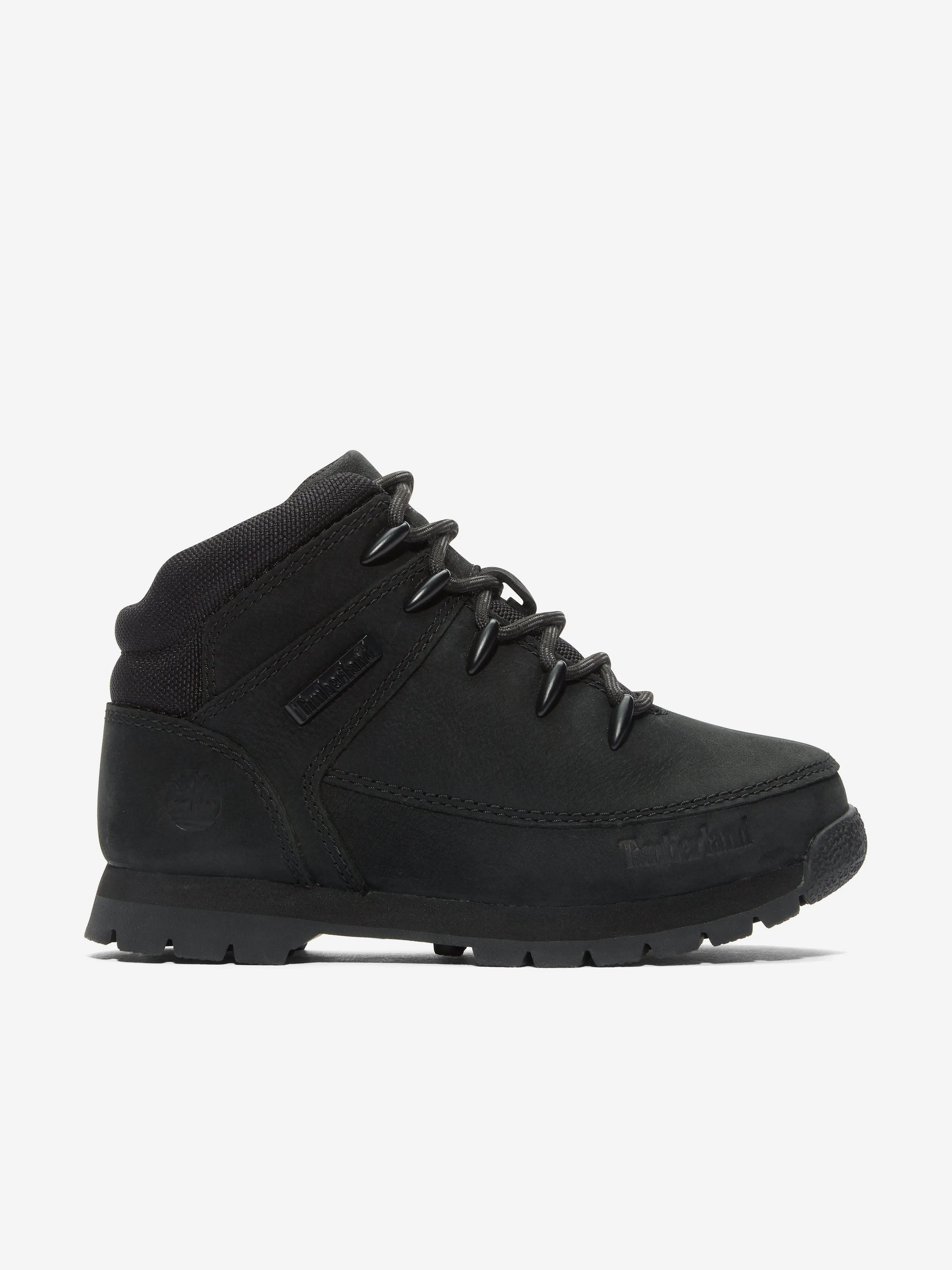 Timberland Boys Mid Lace-Up Boots in Black