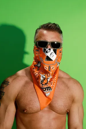 Tom of Finland Bandana by Peachy Kings Orange