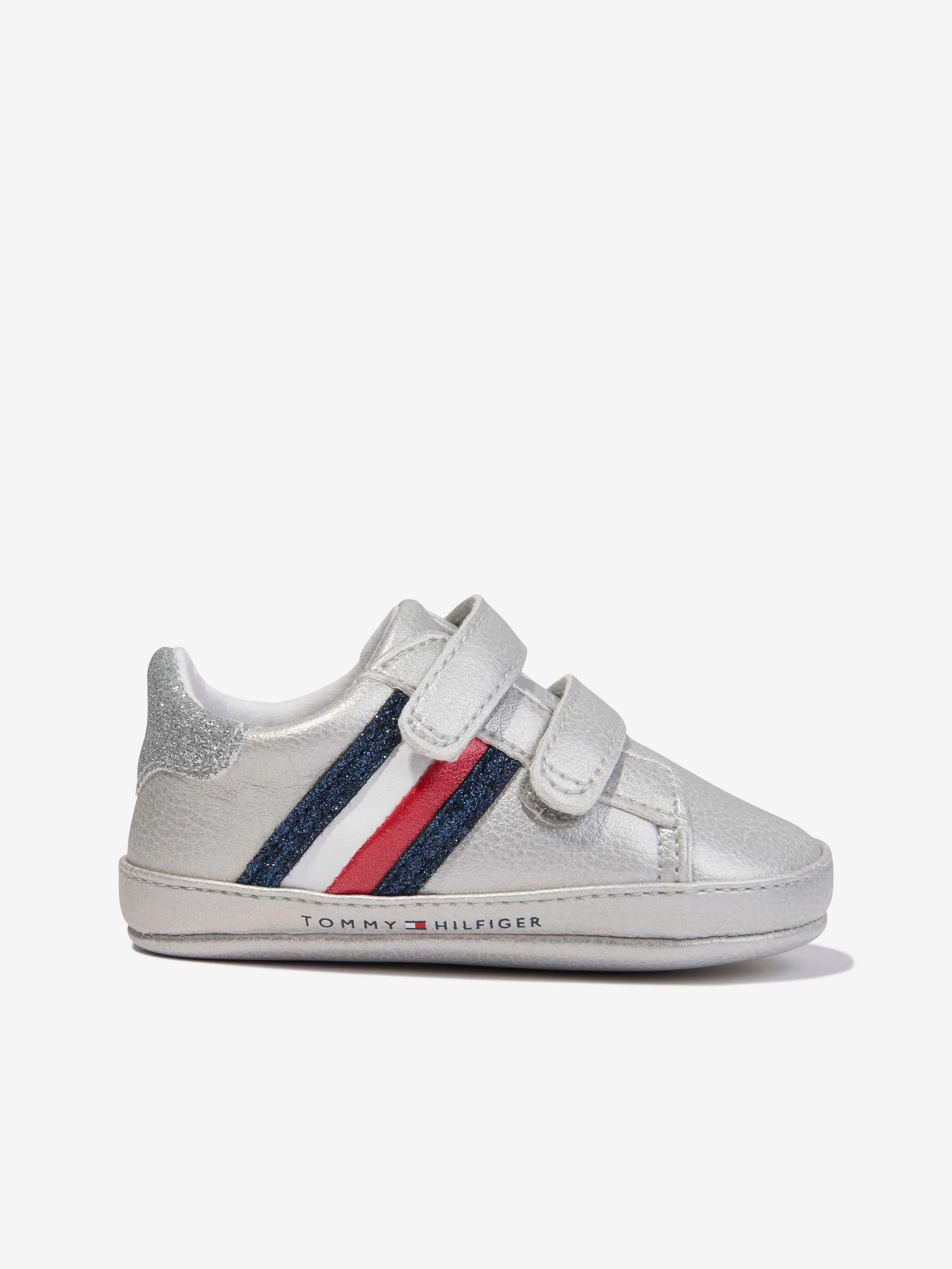 Tommy Hilfiger Baby Girls Striped Velcro Trainers