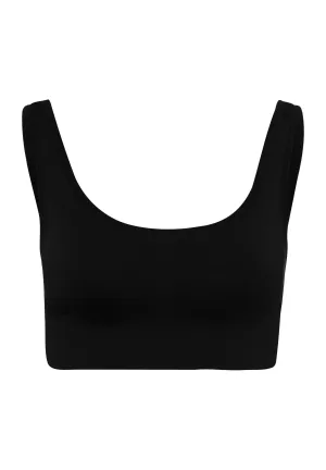 Touch Feeling Crop Top Padded | Black 71806-199