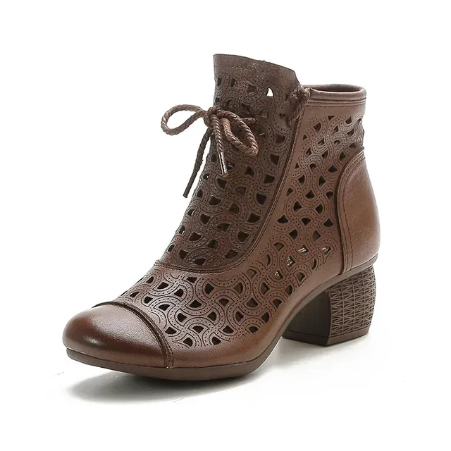 USS Shoes Barbara Women's Summer Side Zip Ankle Boots