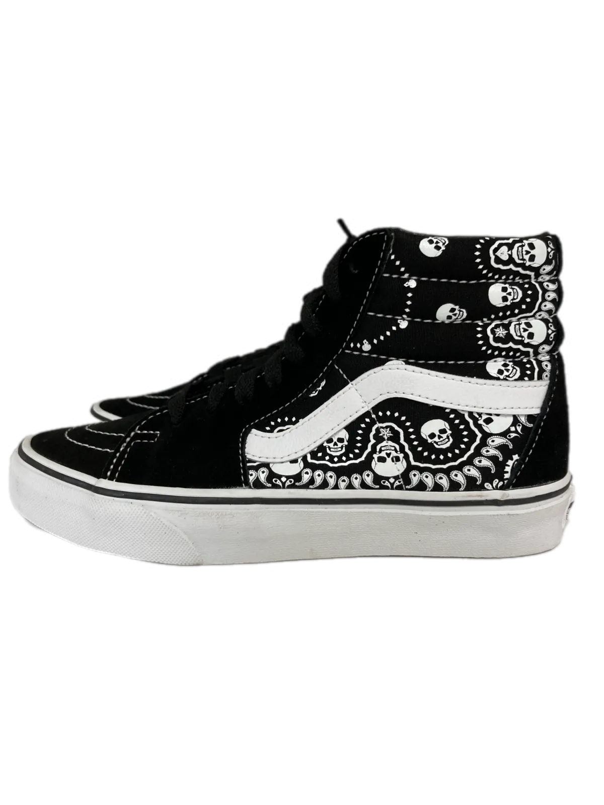 Vans SK8-Hi Bandana Black/White [VN0A32QGD9S1] Mens Sneakers C1660