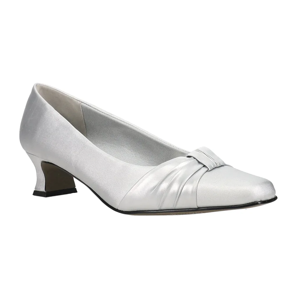 Waive Metallic Square Toe Wedding Pumps