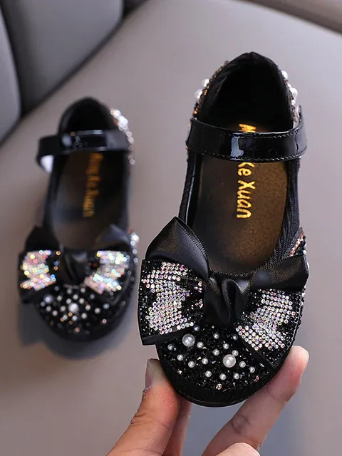 When the Shoe Fits Glitter Bow Shoes By Liv and Mia