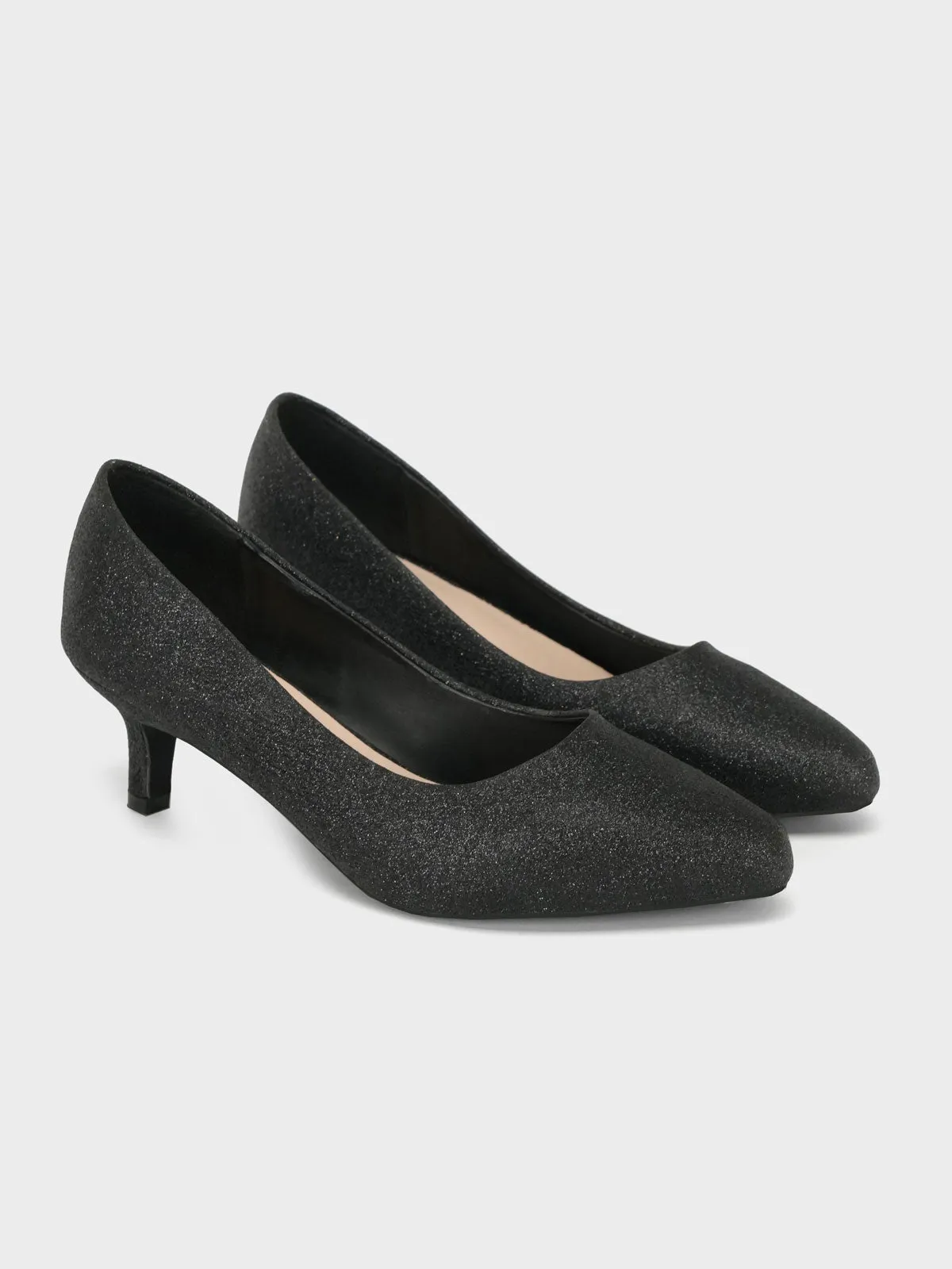 Women "DAWES" Glitter Pointed Toe Courts