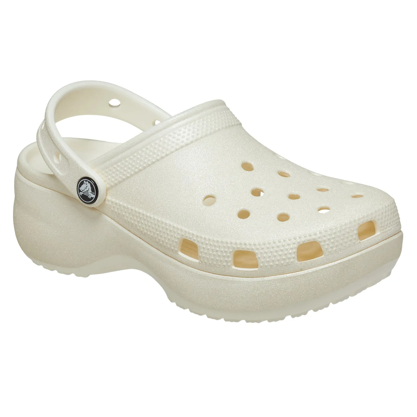 Women's Crocs 207241 Classic Platform Glitter Clog Sandals