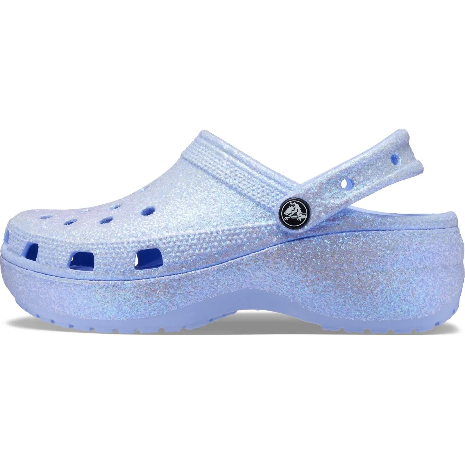 Women's Crocs 207241 Classic Platform Glitter Clog Sandals