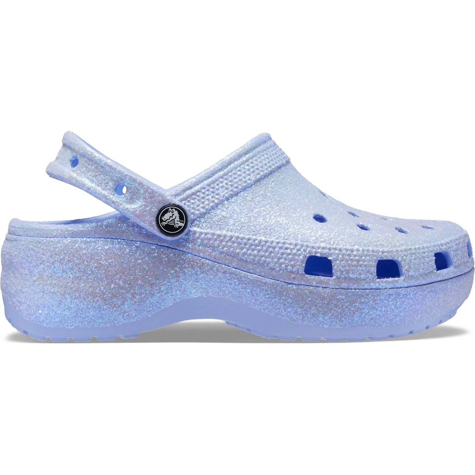 Women's Crocs 207241 Classic Platform Glitter Clog Sandals