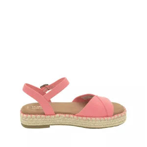 Women's Shoes TOMS ABBY Flatform Espadrille Sandals 10020810 SHELL PINK