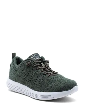 WooLLooMooLoo Belmont Mens Green Merino Casual Sneaker