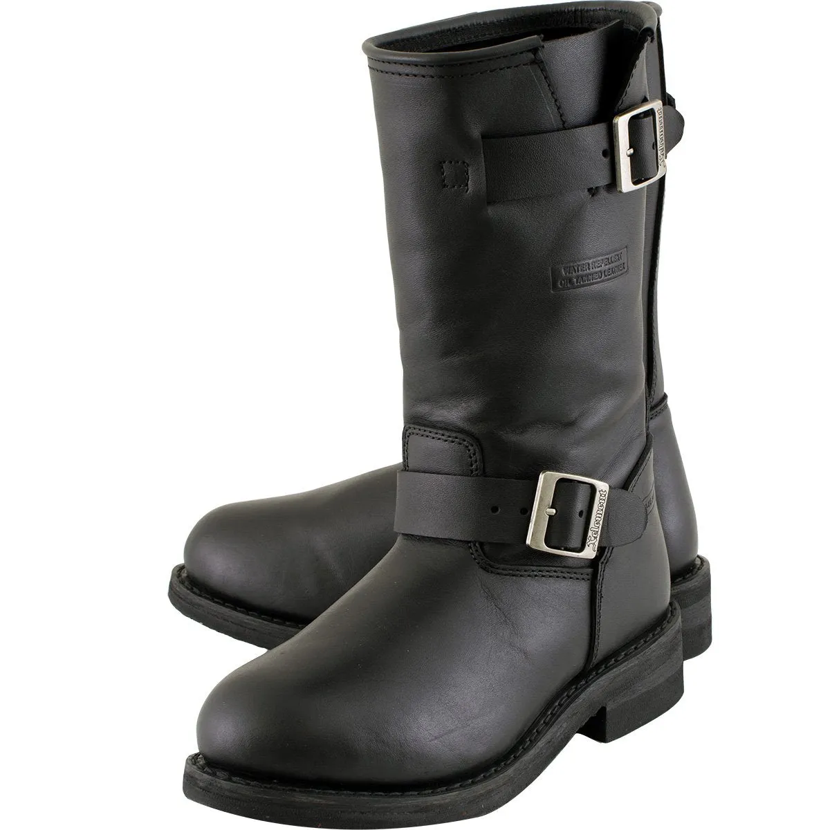 Xelement 2440 'Classic' Women's Black Advanced Engineer Motorcycle Biker Boots