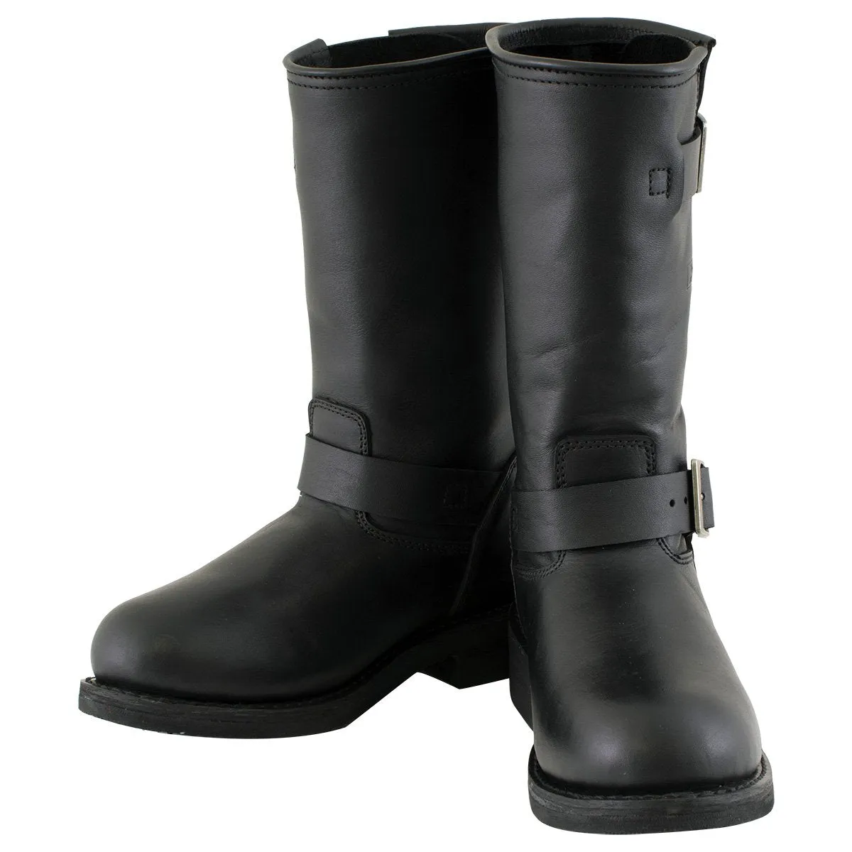 Xelement 2440 'Classic' Women's Black Advanced Engineer Motorcycle Biker Boots