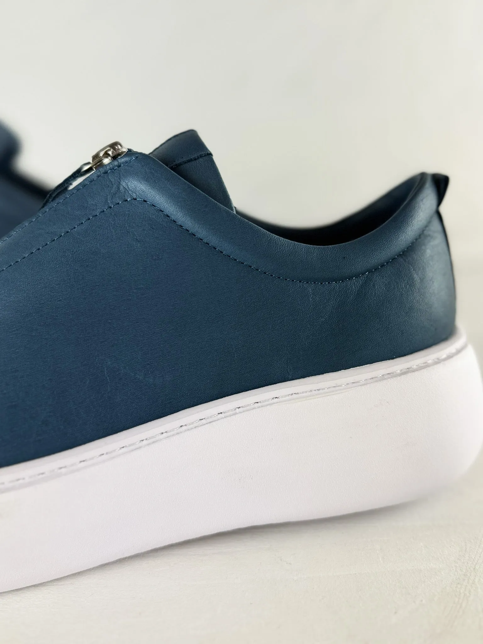 Zip Front Sneakers - 2 Colours